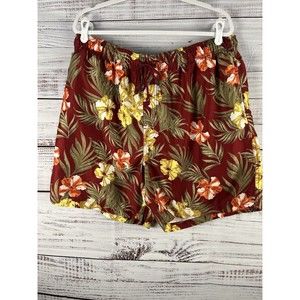 Islander Swim Trunk Shorts Men’s XL Tropical Floral Colorful Lined Hawaiian